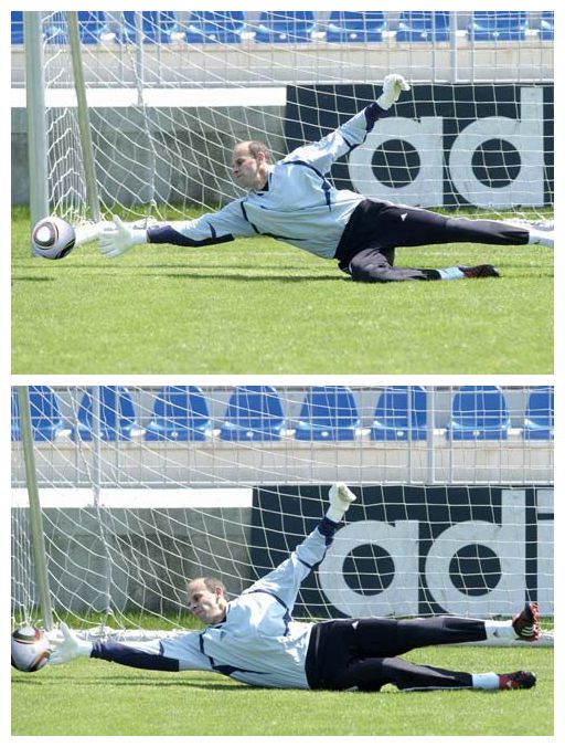 半岛体育入口-神奇避球！门将英勇奋战，保护球门